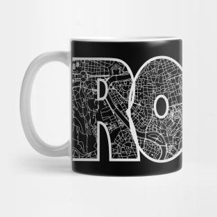 Rome Street Map Mug